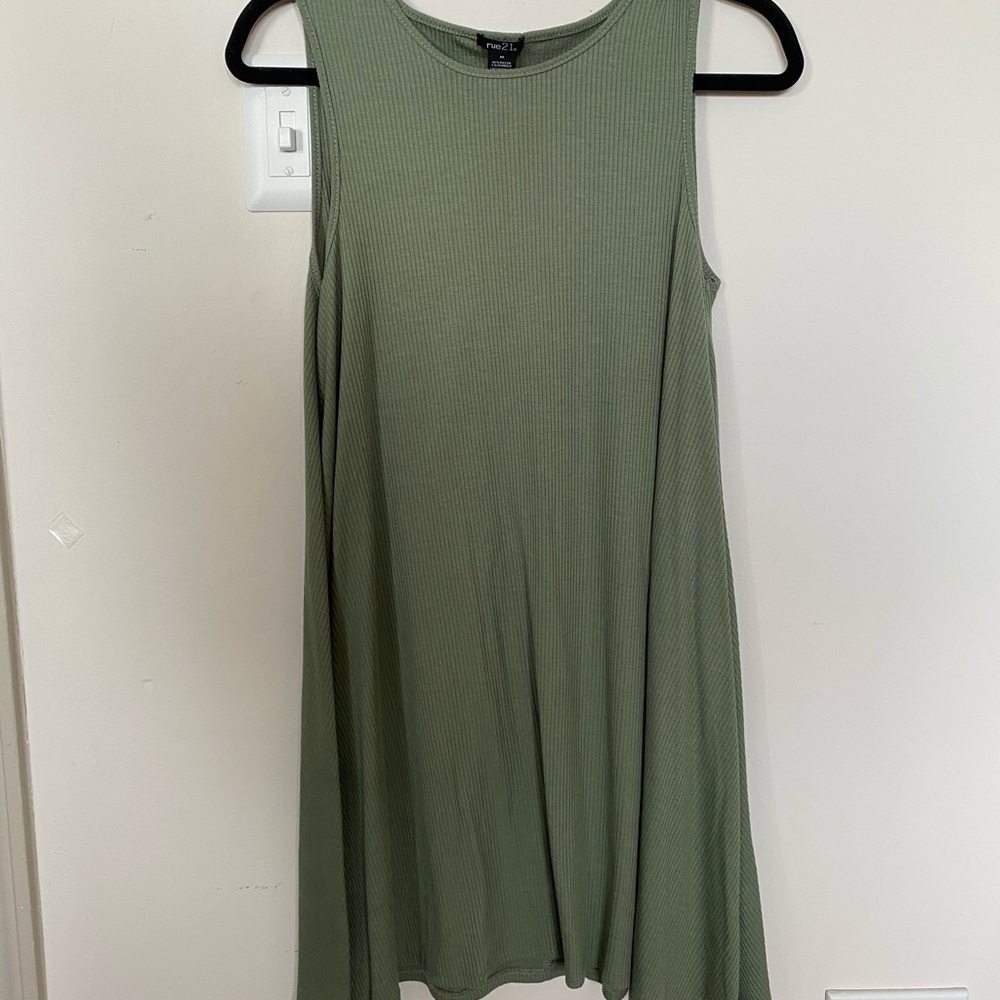 Green tank dress